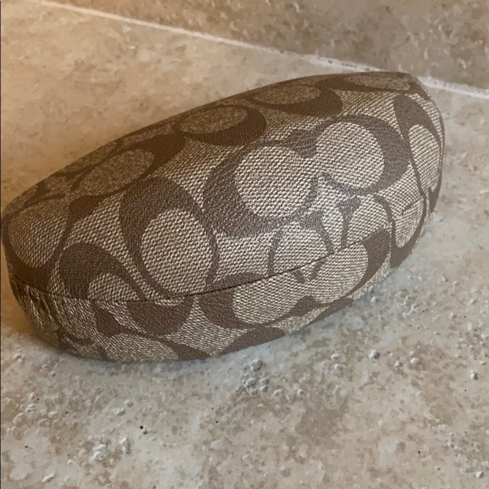 Coach signature sunglass case